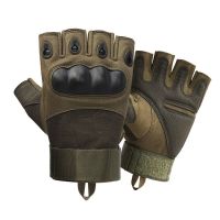 半指绿色 M 南极人特种兵战术手套男骑行健身透气春夏季登山户外全指半指手套