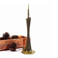 小号广州塔(黄铜色) 地标建筑模型广州塔小蛮腰旅游纪念品装饰品摆件送老外朋友