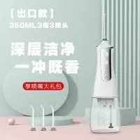 珍珠白 [出口版]350ML3档+3喷头 洗牙神器电动冲牙器便携式家用洗牙器去牙结石牙垢正畸水牙线