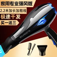 专业家用版*大风力2.2米送三 理发店大功率吹风机发廊专用彪悍大风力蓝光静音家用冷热电吹风筒