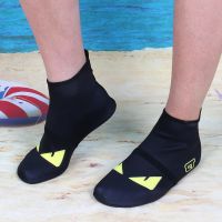 高筒黑色小怪兽 鞋底标36-37适合35-36 浮潜鞋高帮沙滩鞋防滑潜水鞋高筒护脚防割防沙女游泳袜潜水袜鞋子
