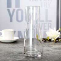 1026透明 透明简约玻璃花瓶电镀插花水培彩色炫彩台面摆件工艺富贵竹客厅