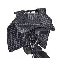 开叉双面花色双面防水黑格 折叠电动车挡风被代驾车电动自行车挡风罩防风防水小型防风罩开叉
