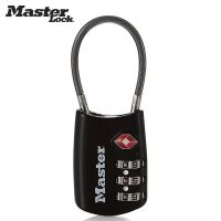 黑色简装 MASTERLOCK/玛斯特密码钢缆绳锁TSA海关锁旅行箱包密码锁4688MCND