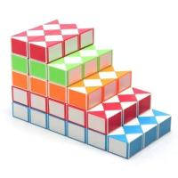 24段【颜色随机】 点盛百变魔尺24段36 48 60 72段彩色长条魔尺幼儿园