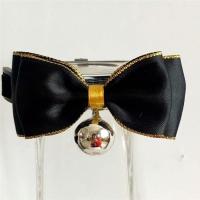 黑色XS【适合2斤内可调节】 S-小型 猫咪领结绅士宠物领带项圈狗狗猫猫配饰帅气英伦风项链小猫咪领带