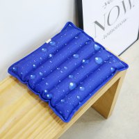 深蓝水珠36*36 冰垫凉垫注水加冰晶冰坐垫夏天降温汽车用凉坐垫凉水袋办公降温垫