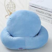 纯色蓝色趴趴枕送眼罩 办公室午睡枕抱枕趴趴枕趴睡枕儿童睡觉神器小学生午休趴着睡枕头