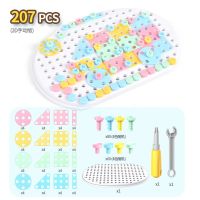 【207件】手动2D单板【无工具箱】 环宇小猪工具箱儿童拧螺丝钉组装玩具电钻4拆卸多功能益智男孩3岁