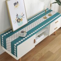 庆鱼年 45*60cm（一对床头柜） 电视柜台布茶几桌布防水鞋柜盖布床头柜罩欧式客厅长方形餐桌垫