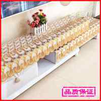 001烫金（防水） 60*49cm 电视柜桌布防水茶几垫床头柜盖布艺鞋柜北欧式长方形pvc烫金桌布