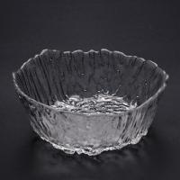 锤纹冰山-玻璃茶洗 明匠大号茶洗手工锤纹耐热玻璃水洗花盆茶渣桶功夫茶具配件水盂