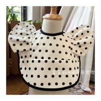 波点白色 「金艾莉儿Dē围兜兜」北欧风ins天使翅膀防水波点婴儿饭兜PU围兜