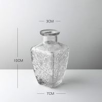 小太阳玻璃瓶 北欧ins风创意简约玻璃插花瓶客厅桌面干花插花透明花器装饰摆件