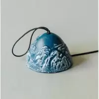 玉龙雪山 风铃 日式风铃铸铁玉龙雪山家居饰品风铃庭院清脆小铃铛咖啡店茶楼风铃