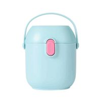 蓝色 婴幼儿奶粉盒便携式手提外出大容量储存罐居家密封保鲜辅食储存盒