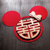 米妮喜-立体纸板喜 小号约20cm【家具 台灯】 结婚喜字贴婚房装饰布置用品大全卧室浪漫大门玻璃窗花贴门贴婚庆