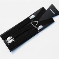 银色夹四夹交叉黑色 100 背带裤背带夹男女士通用弹力裤腰带男提裤带吊带夹潮四夹交叉背带