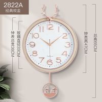 白色刻度2822H 北欧轻奢鹿头挂钟客厅家用创意大气现代简约钟表装饰时尚时钟挂墙