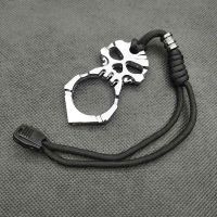 银色单骷 指虎装备野营户外隔档四指扣车载自救破窗工具拳扣便携式