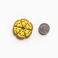披萨块【A款小号/含6小块】 小 披萨食物冰箱贴 磁贴磁力贴 创意磁贴冰箱装饰磁贴