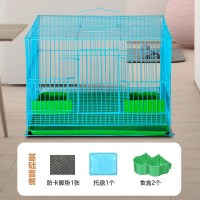 中号基础套餐蓝色 兔笼兔笼子特大号兔子笼子别墅荷兰猪仓鼠松鼠兔窝家用宠物笼子