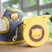 艾利克斯牵引绳套装 S号胸围30-40cm(参考体重4-7斤) petcircle狗狗牵引绳宠物用品自动伸缩背心式泰迪胸