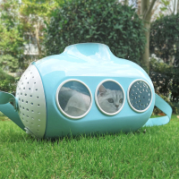 蓝色 16斤以下猫咪适用 好命天生潜水艇猫包外出便携猫咪出门胶囊太空舱宠物背包外带手提