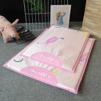 粉红色垫 S:垫:60*43cm窝:55*38*5 夏季法斗猫咪睡觉睡垫狗狗窝凉席垫子大中小型犬四季通用宠物用品