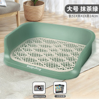 加厚新款大号抹绿[送视频秘籍] 狗厕所小型大型犬不湿脚自动清理冲水防踩屎尿便宠物狗狗砂盆用品