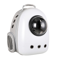 CG0001侧开白灰色 基础四件套(带孔罩) 猫包外出便携猫背包猫咪用品太空舱宠物外出包双肩狗背包透气兔包