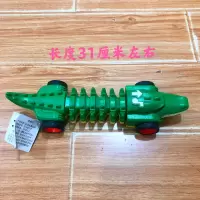 绿色鳄鱼+电池(嘴巴不能张开) ST689-9 官方标配 鑫鹏宇鳄鱼机械战骨车1-3岁儿童电动声光扭动前进鳄鱼益智玩具