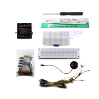 元器件+工具+捆装线(无万用表) 入门面包板电子制作实验套件电工NE555集成PCB电路线路板开发学习