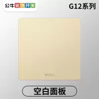 白板 公牛usb插座面板多孔带手机充电家用开关86金色暗装5五孔usp插座