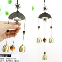 扇子 铃铛风铃挂件风铃防盗门铃门饰挂饰双鱼马到成功招才平安吉祥