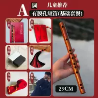 短笛A调29cm(有膜孔) 迷你短笛 无膜笛子学生入门竹笛小笛子 随身初学者儿童成人乐器女