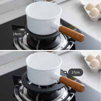 铸铁辅助锅架-14cm 1层 霜山铸铁辅助锅架家用小锅水壶防滑炉灶架燃气灶土锅支架耐热垫板