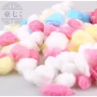彩色棉球50粒一包 S 金丝熊冬天保暖小窝仓鼠过用品兔子仓鼠屋棉花棉被冬季仓鼠用品
