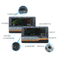 Flanger FMT-206RC 十二平均律调音器 节拍器 钢琴提琴古筝萨克斯