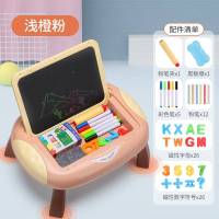 公主款写字台[双面+磁性字母+ 水画笔+粉笔+粉 儿童画板可擦益智多功能画画神器磁性写字板超大号一岁半2岁玩具