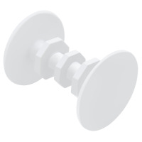 白色 脚底按摩器聚丙烯足部按摩家用滚轮式穴位按摩健身器材小巧便携