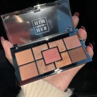 01#水晶琉璃 送眼影刷 国货小众HOJO金粉宝石9色眼影彩妆盘 ins超火的平价微闪珠光学生