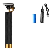 黑色直筒 单电池标配 推子理发器佛头电推剪成人油头推剪发廊静音理发器雕刻修边