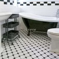样品150X150 30×30 北欧马赛克地砖墙砖大八角砖黑白八角瓷砖卫生间厕所地板砖墙面砖
