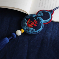 葫芦材料包+送绣绷+艾叶+礼盒 神驰原创端午平安符福禄葫芦刺绣香包diy材料包初学送男友礼物