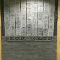 仿古立瓦条半圆小青瓦装饰立瓦室内铺地青砖瓦片拼花窗青瓦瓦片砖