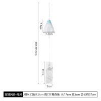 海风 日本手作玻璃樱花风铃铃铛创意卧室挂件冥想夏日和风挂饰门饰女生