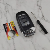 A4A6LTTQ7钥匙壳(送电池工具) 老款奥迪A3/A4/A6L/Q3/Q7 折叠遥控外壳无损改装奥迪智能钥匙外壳