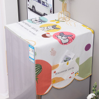 防水防尘--晴晴萌宠 65*65 床头柜通用 防水冰箱盖布防尘罩单双开门洗衣机罩套滚筒微波炉遮盖巾防灰尘布