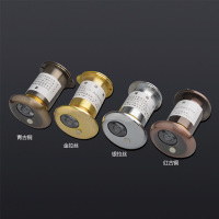 光面红古铜 老式猫眼门铃二合一防盗大门可视镜高清家用防撬带盖金属猫眼